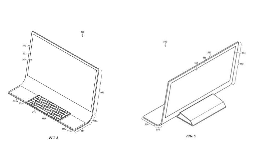 Photo of Apple’s new All Glass iMac Design Patent