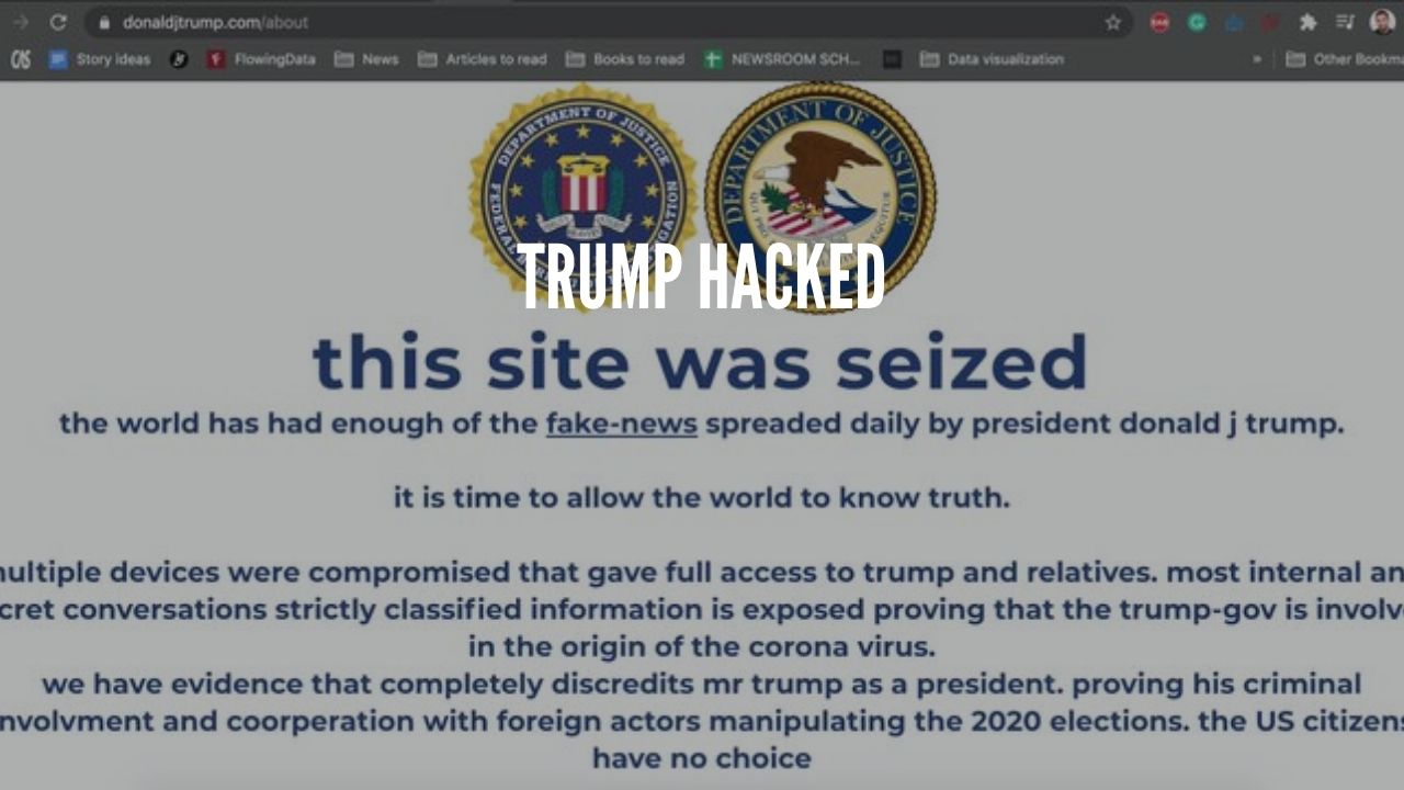Photo of Trump’s Official Campaign Website Hacked and Defaced