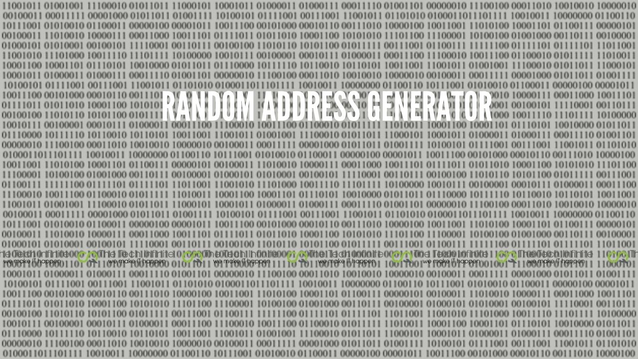 random address generator